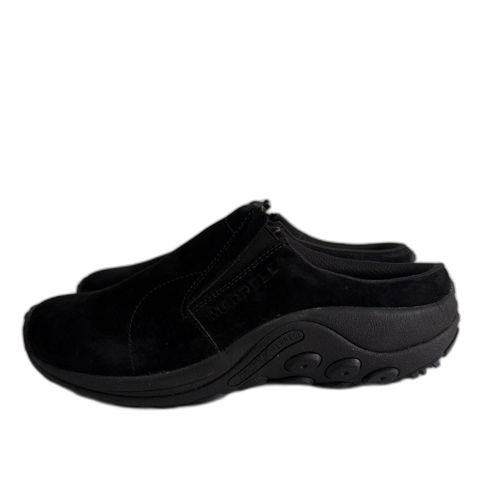 Merrell Jungle Moc Women’s 10 Black Suede Slip On Comfort Shoes